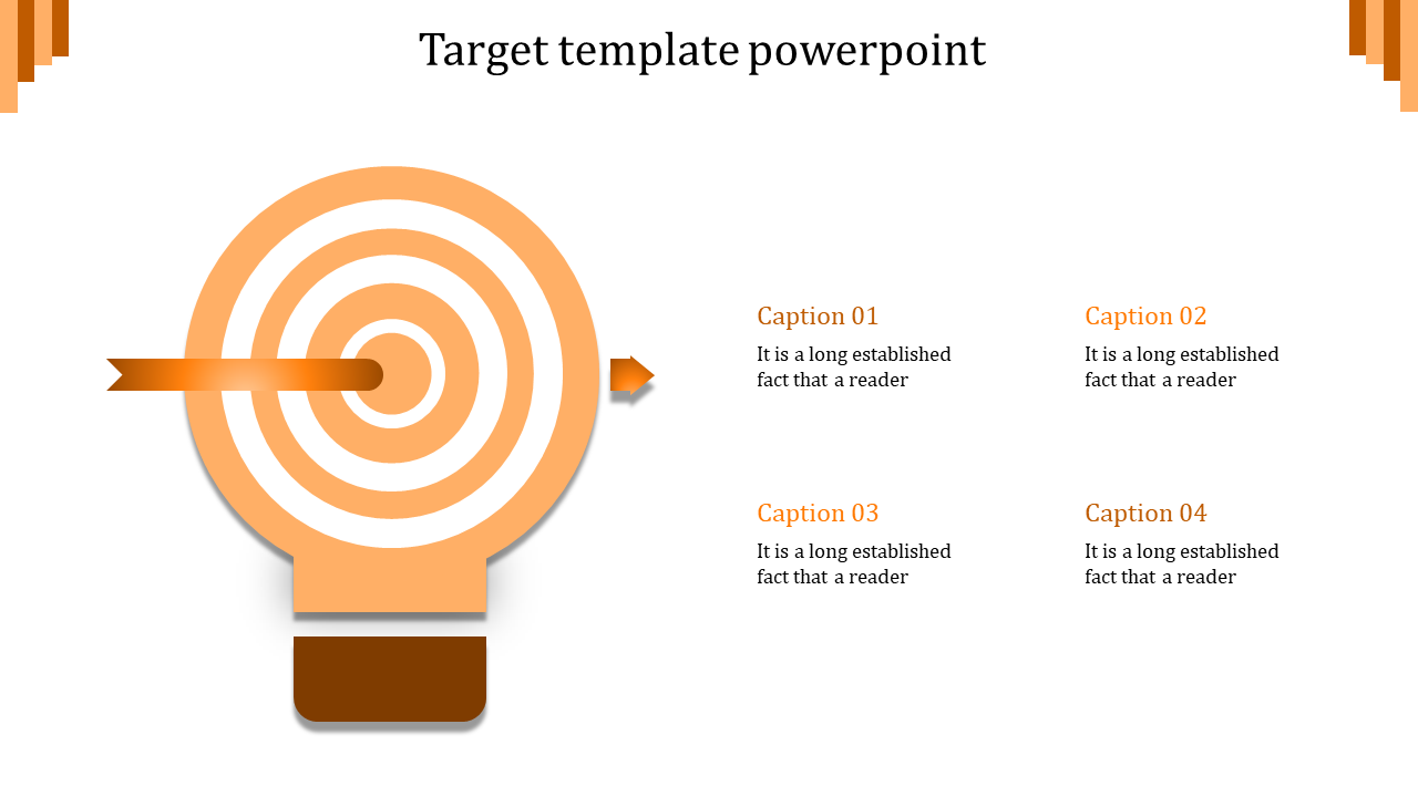target template powerpoint-target template powerpoint-orange